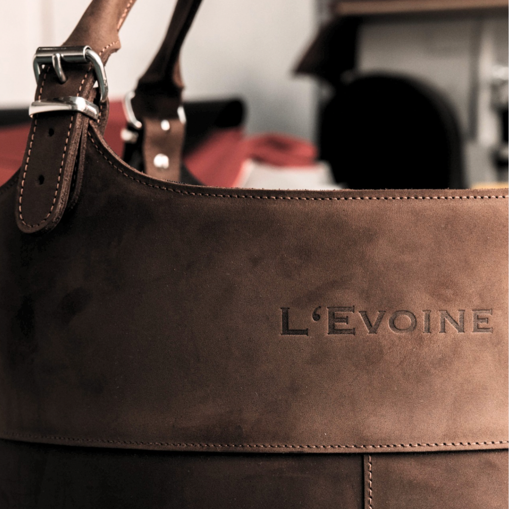 L'Evoine Pflegetasche Le Baquet espresso braun