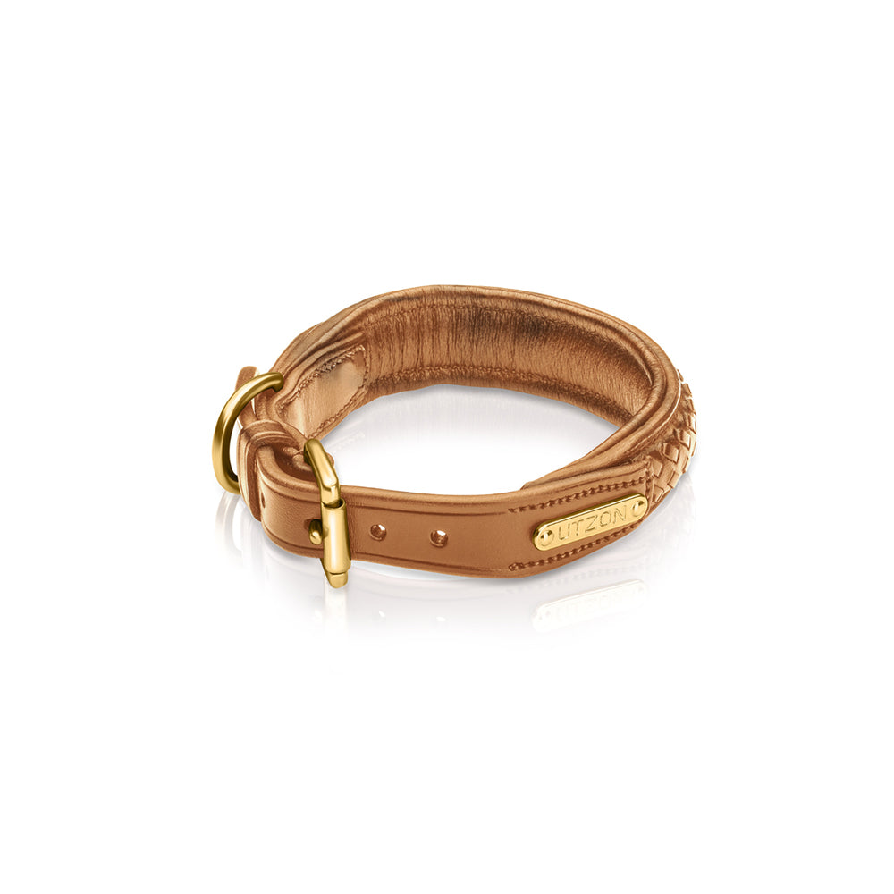 Utzon Equestrian Hundehalsband in geflochtenem Leder