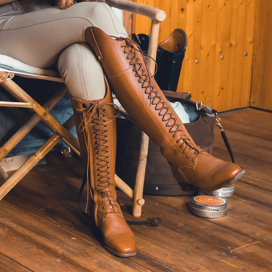 De Niro Reitstiefel Botticelli Dressurstiefel Schnürung