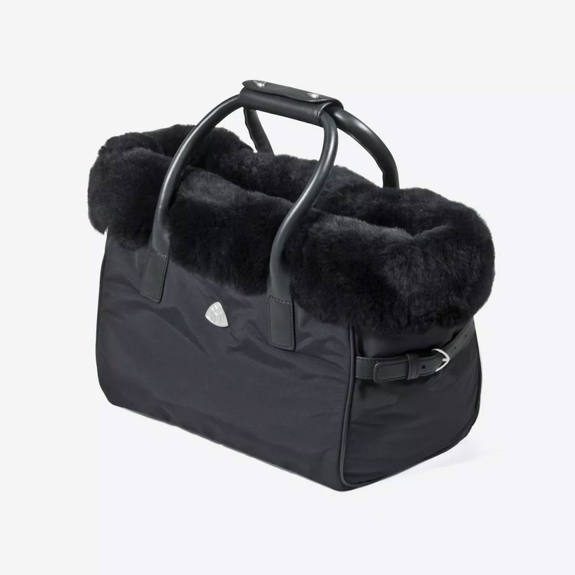 Maybach Hundetasche Lammfell schwarz The Residence