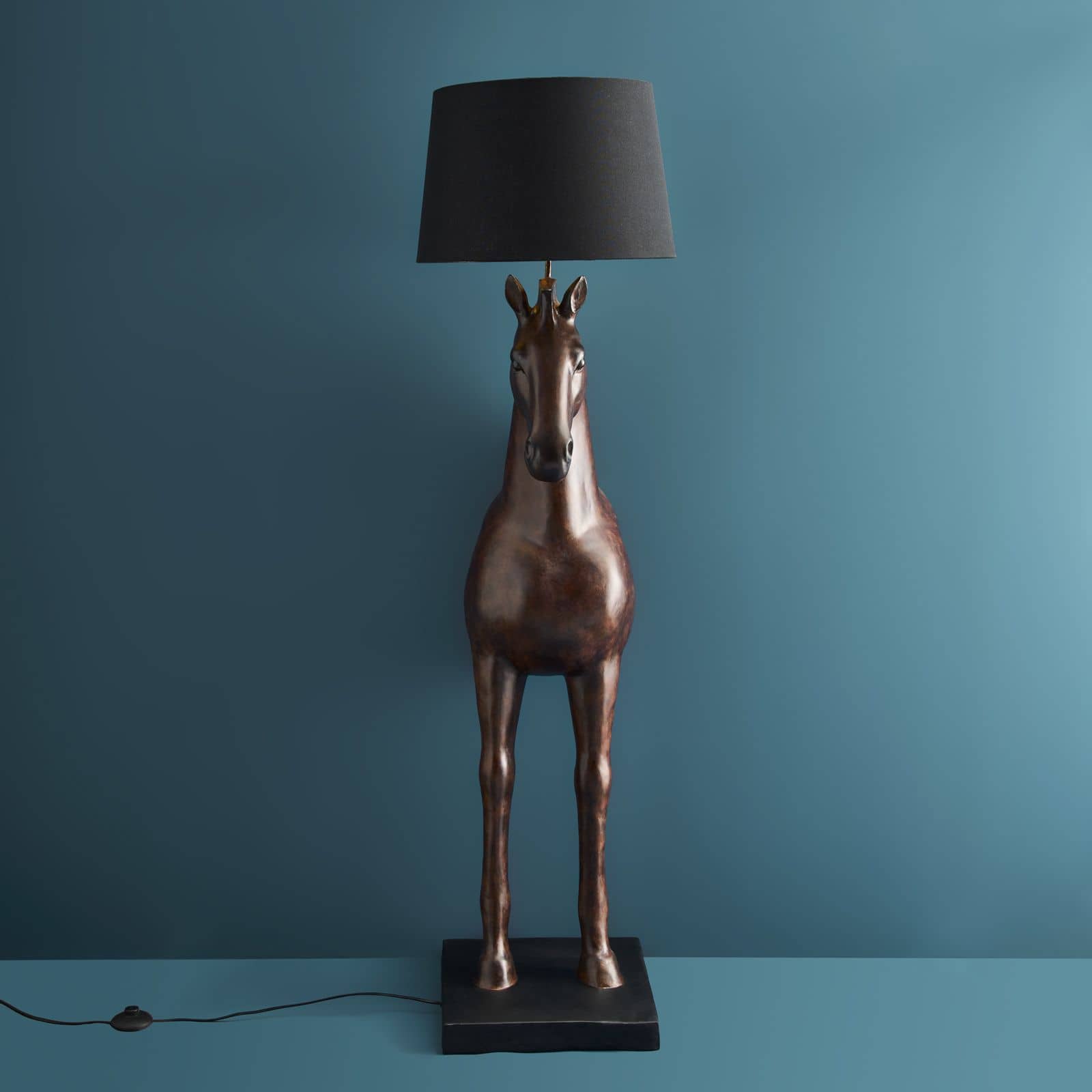 Stehlampe Pferd Amadeus Stehlampe bronze schwarz