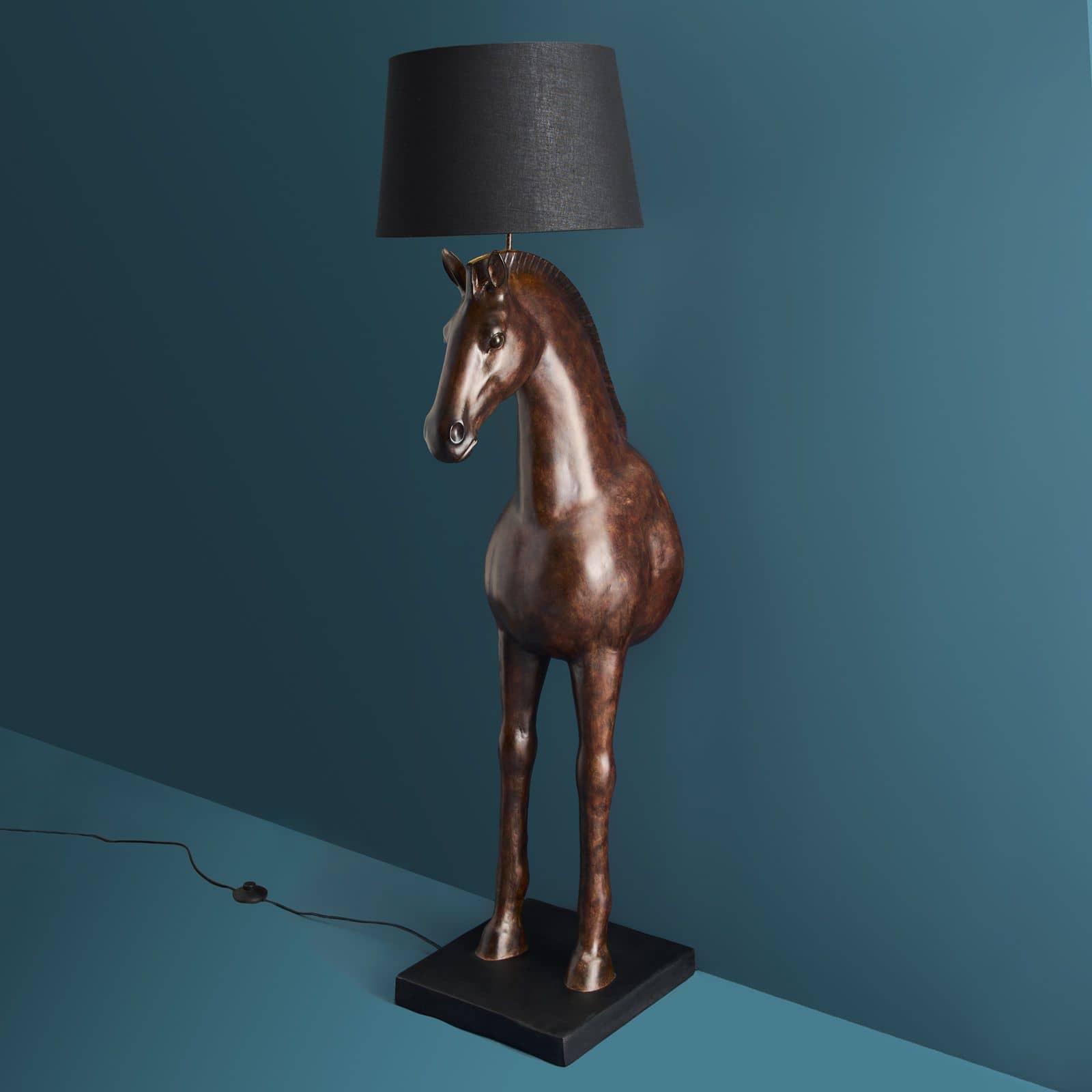 Stehlampe Pferd Amadeus Stehlampe bronze schwarz
