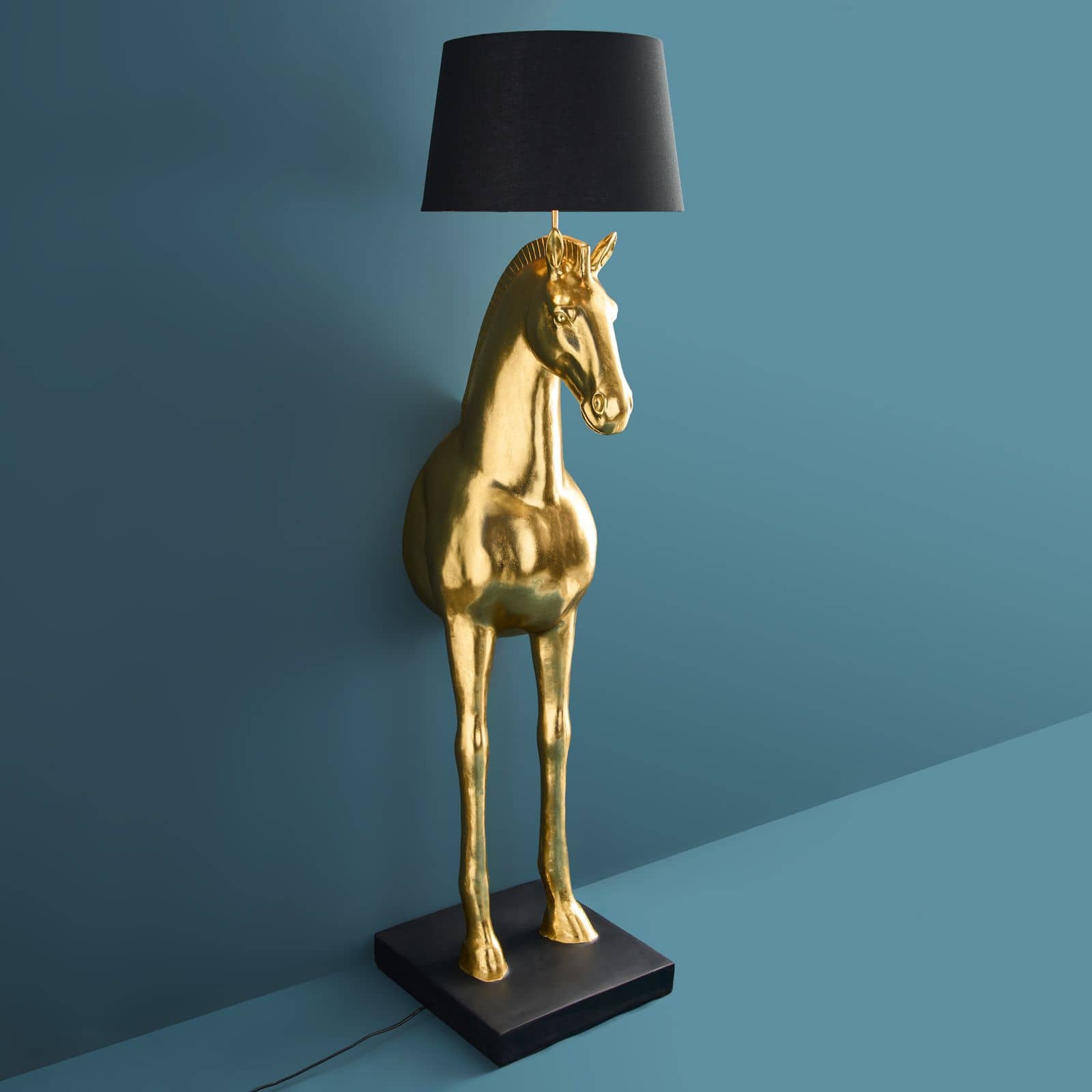 Stehlampe Pferd Amadeus Stehlampe gold