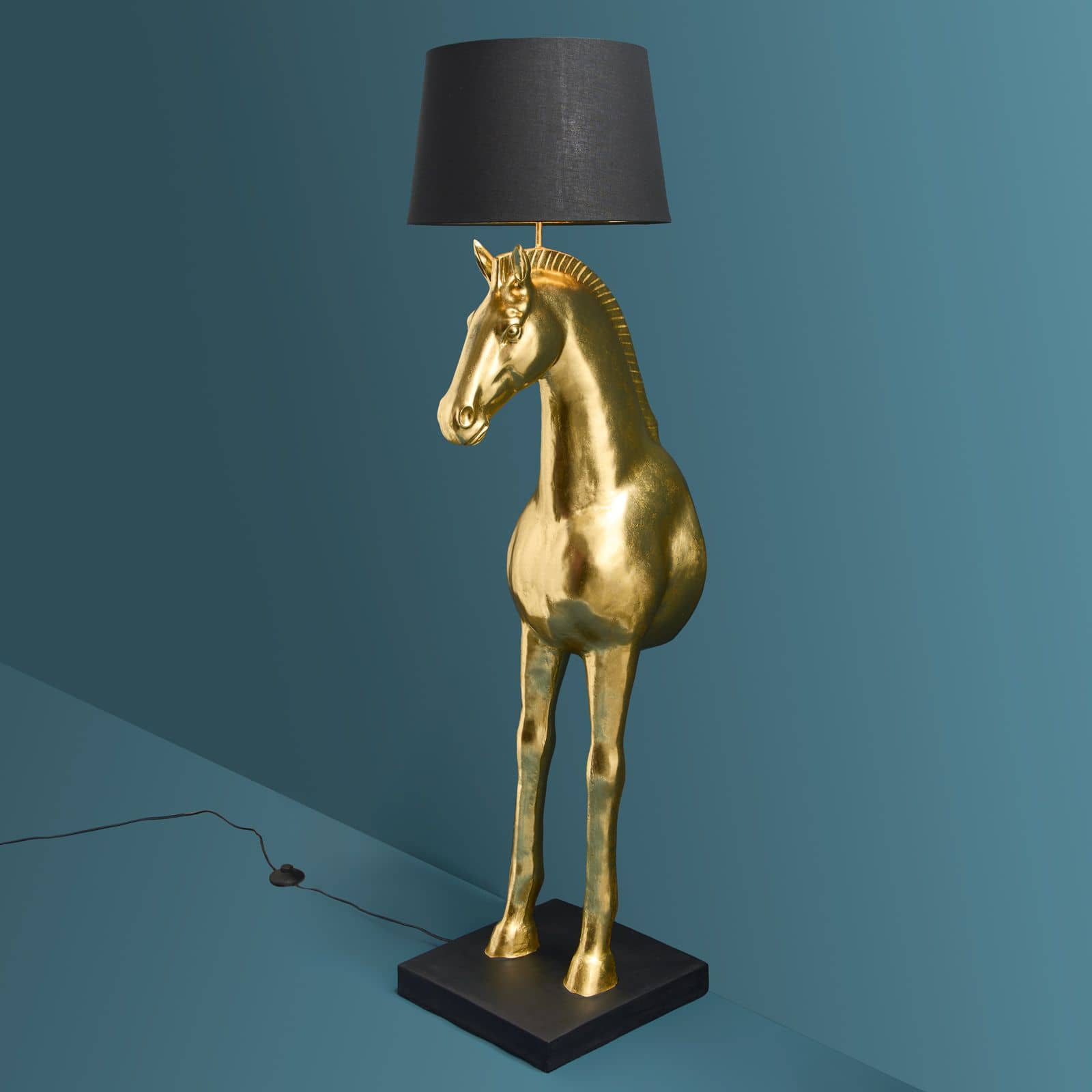 Stehlampe Pferd Amadeus Stehlampe gold