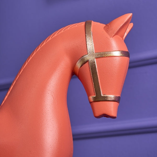 Schaukelpferd „Goldene Weihnachten“ – Klein (Orange)