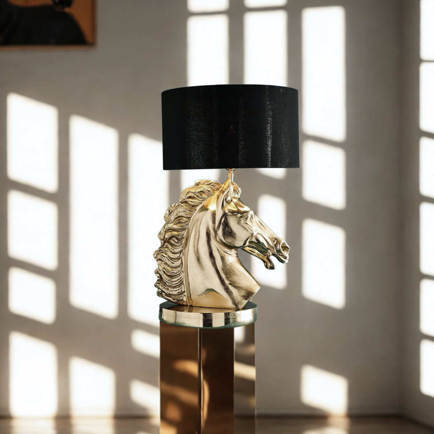 Tischleuchte Pferd Skulptur