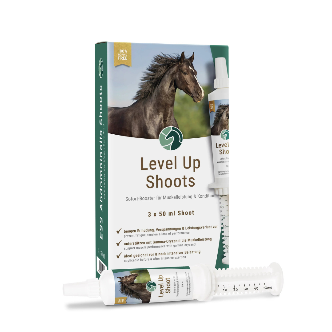ESS Level Up Shoots - Sofort-Booster zusätzliche Muskelleistung Pferd