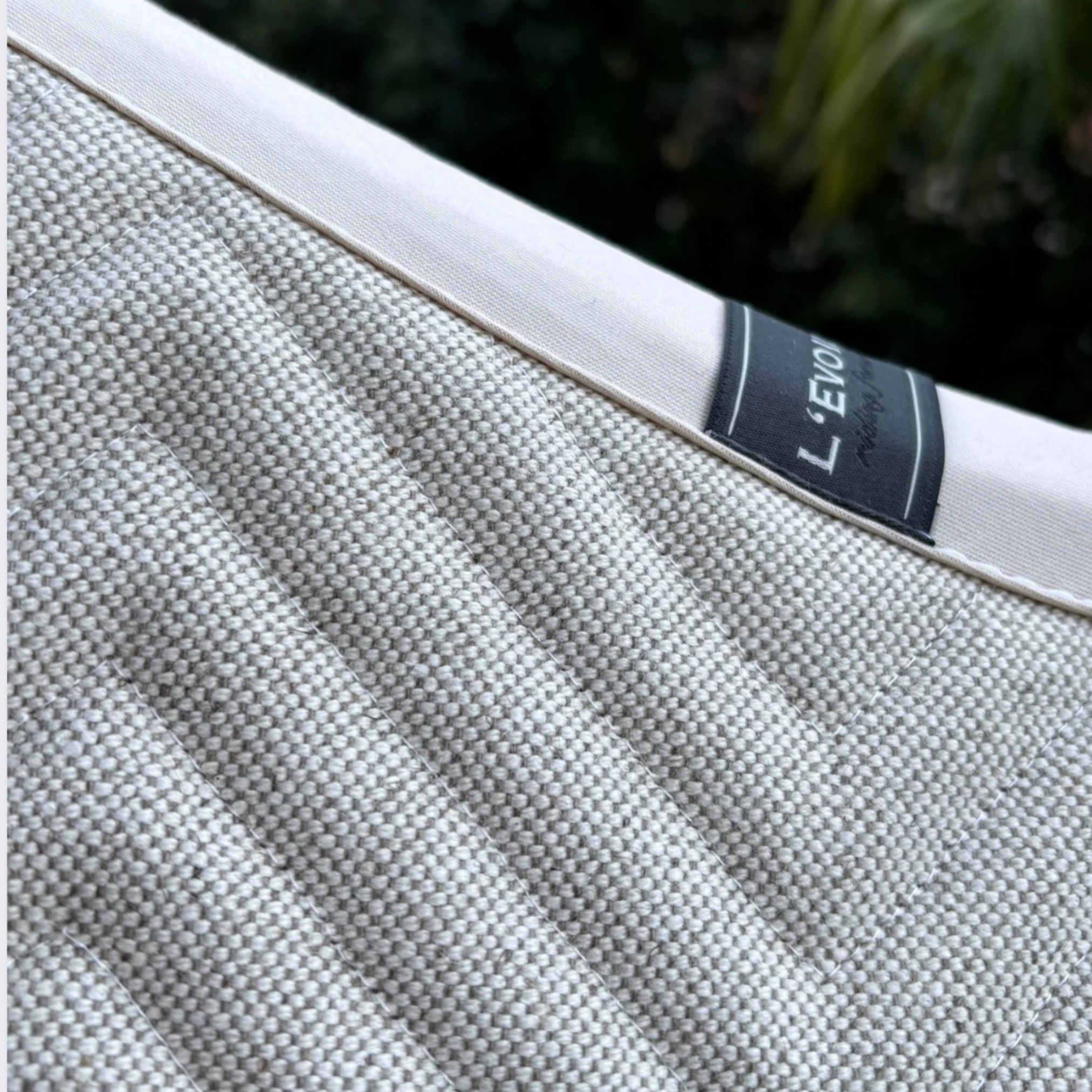 L'Evoine Alpaka Schabracke Dressur toile leinen