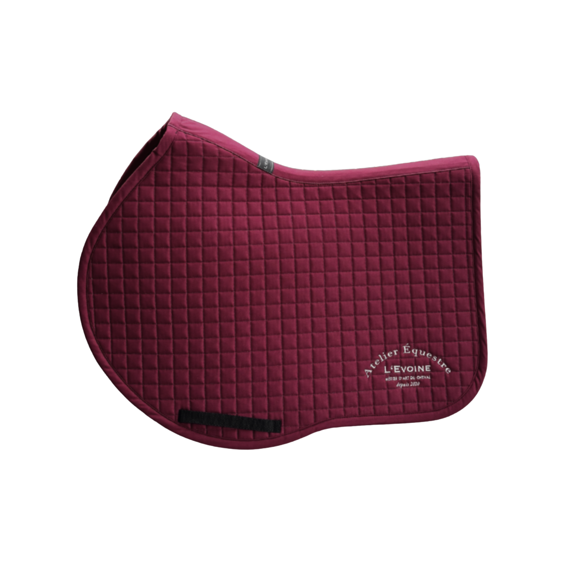 L'Evoine Baumwoll Schabracke Springen burgundy