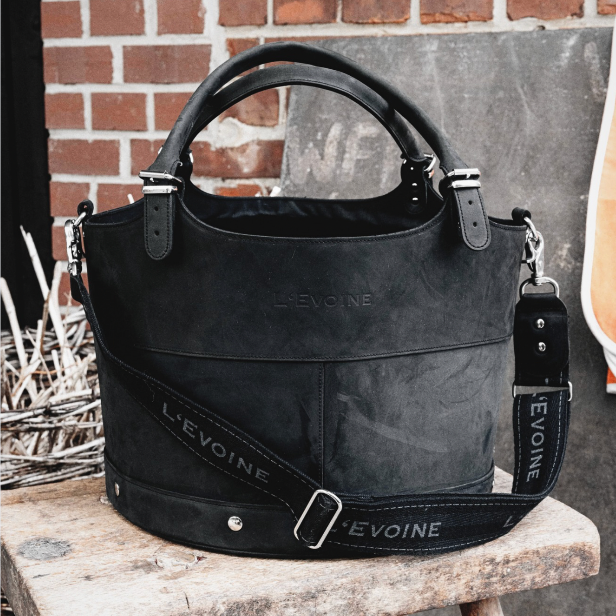 L'Evoine Pflegetasche Le Baquet charcoal schwarz